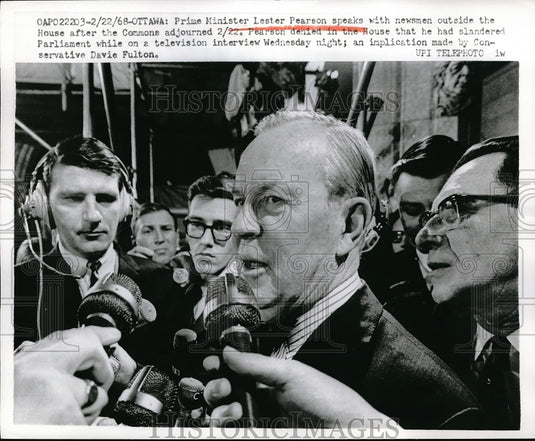 1968 Canadian Prime Minister Lester B Pearson - Historic Images