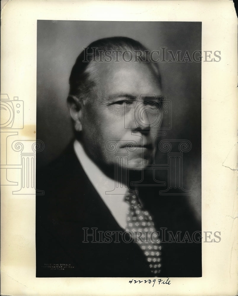 1937 Myron C. Taylor, Chairman of the Board, U. S. Steel Corp. - Historic Images