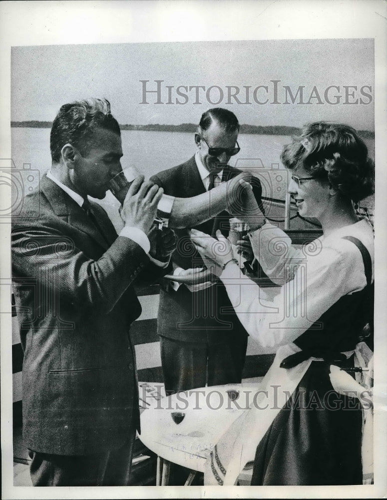 1960 Shah Mohammed Riza Pahlevi of Iran with Berit Leven-Historic Images