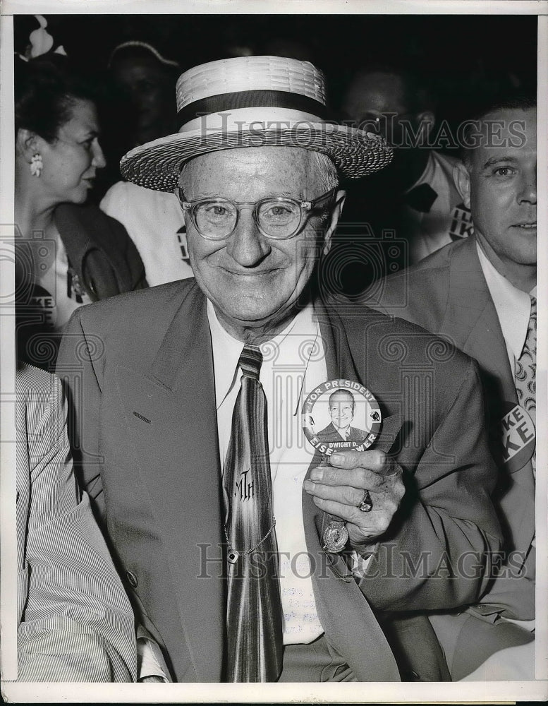 1952 Press Photo Sen. H. Harvey Taylor during election - Historic Images