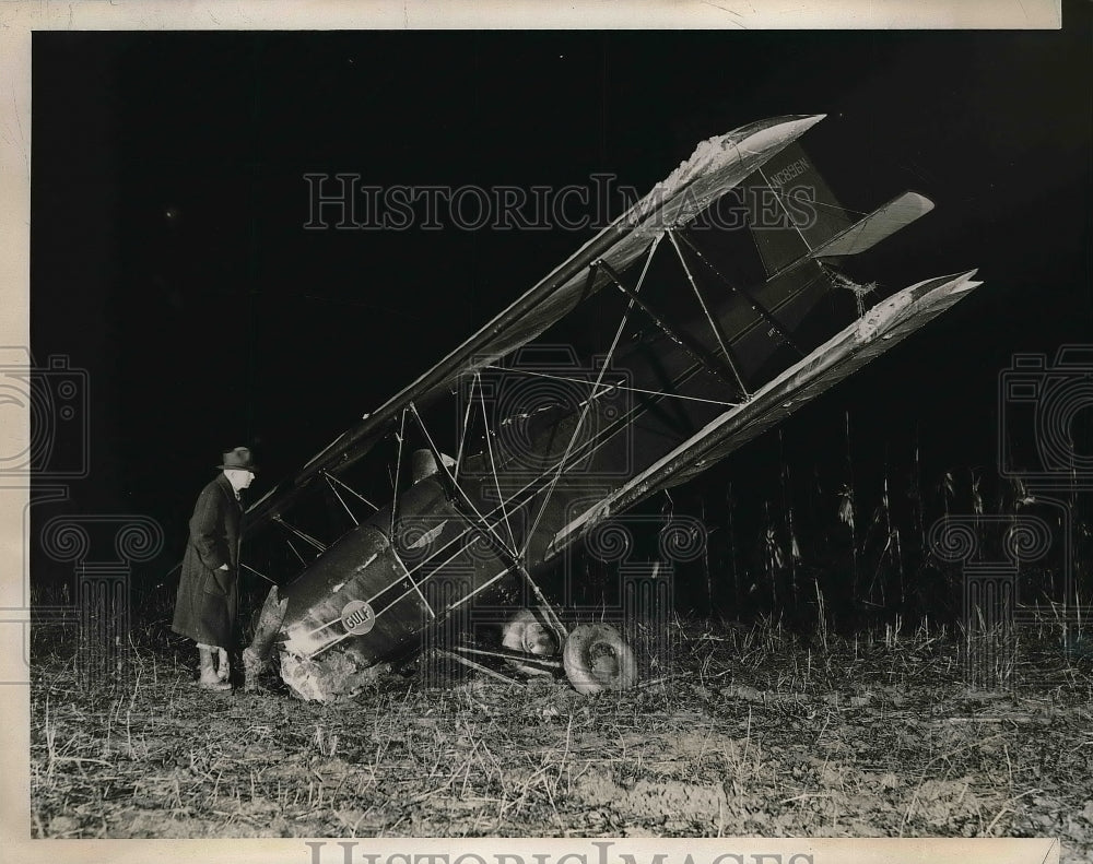 1940 Stewart Jewell missed the Atlanta airport in a thick fog-Historic Images