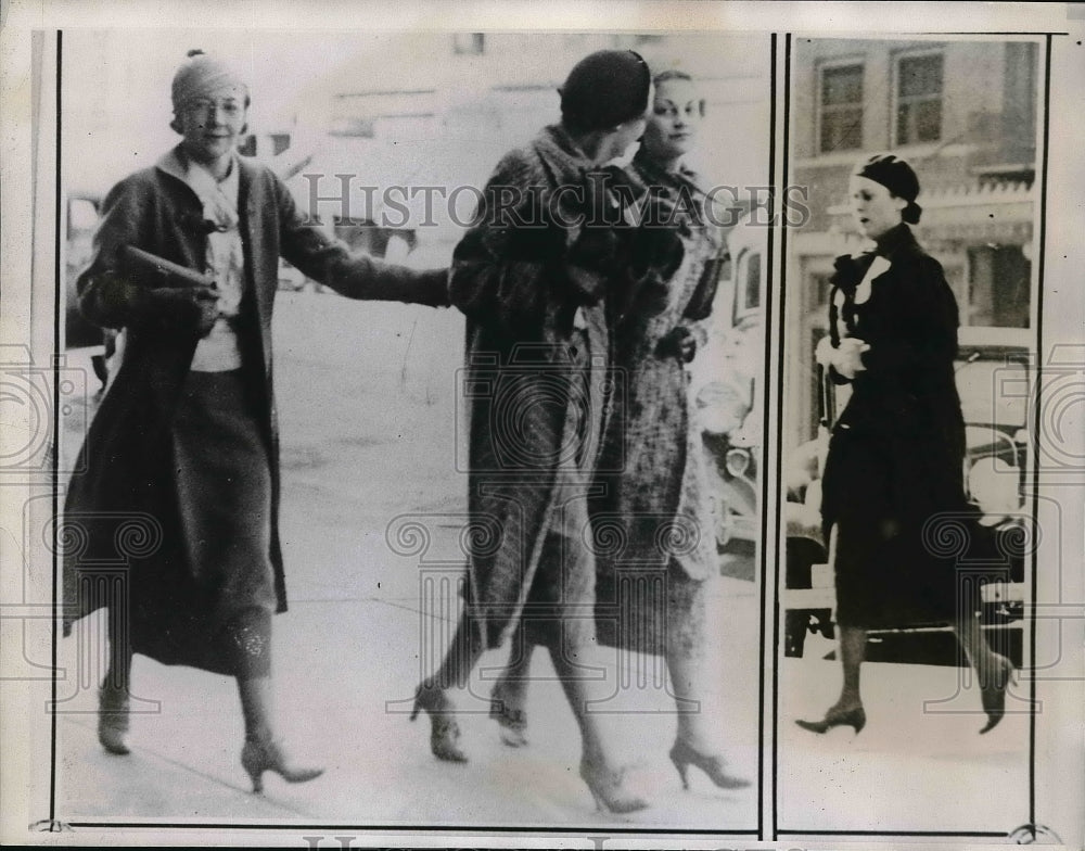 1934 Press Photo Miss Christie Jensen, Virginia Luther, Jean Becker, D. Dimmitt - Historic Images