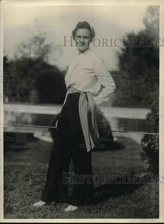 1930 Eleanor Horby Participates in Beach Apparel - Historic Images