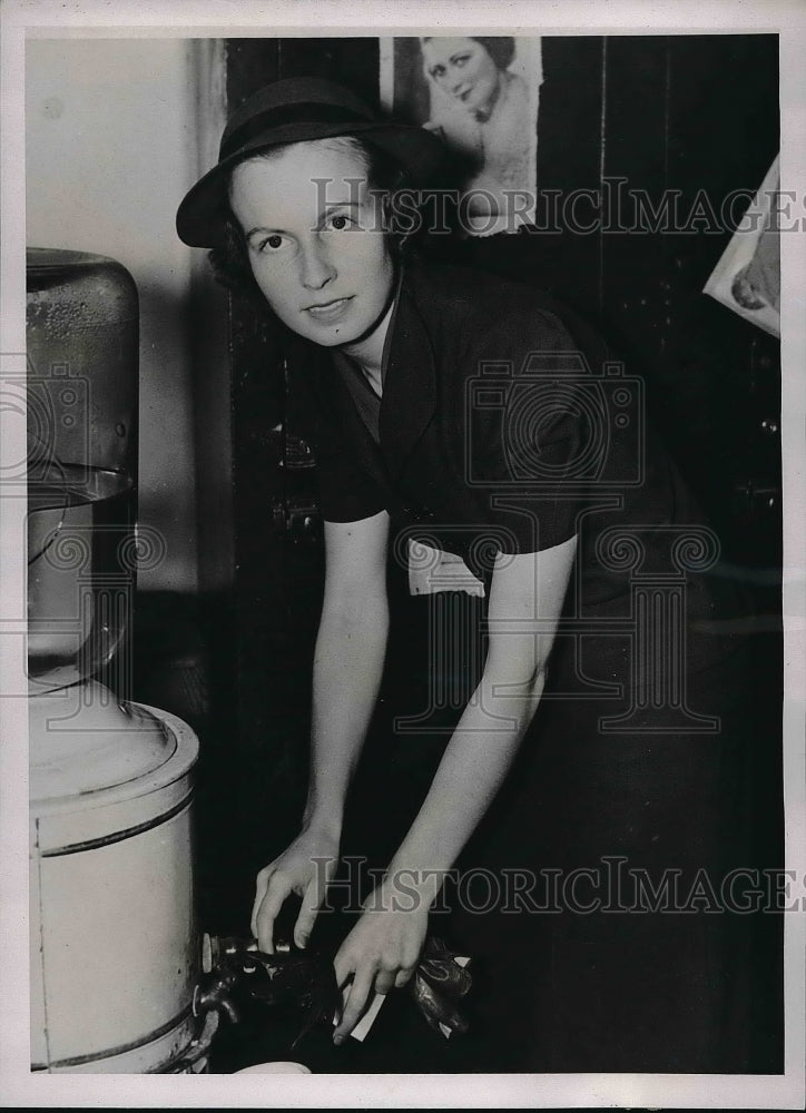 1937 Press Photo UCLA coed Carmon Jappe, kidnapped by then divorced from husband - Historic Images