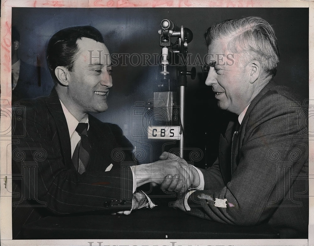 1948 Press Photo Senator Glen M. Taylor, Henry A. Wallace, Shaking Hands - Historic Images