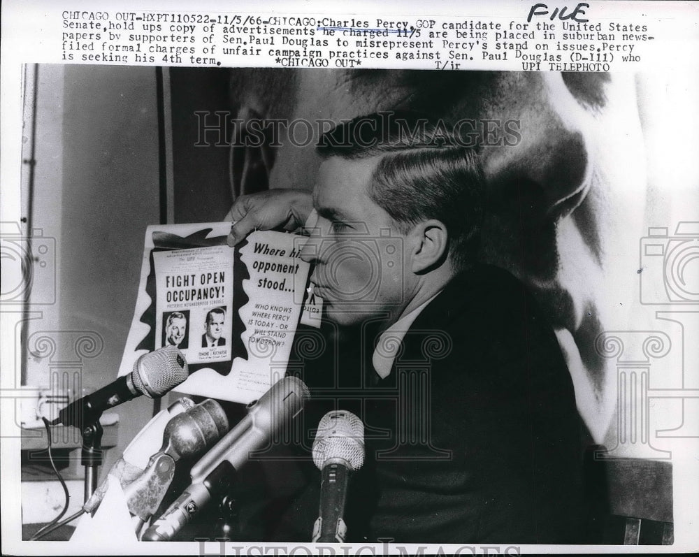 1966 Charles Percy, GOP Candidate for U. S. Senate - Historic Images