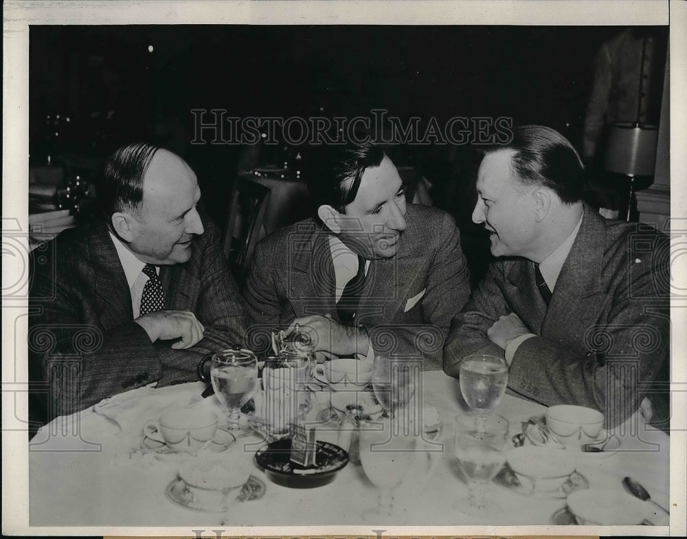 1939 Press Photo Sen. Claude Pepper, Sen. Alva Adams Sen. Josh Lee - neb20199 - Historic Images