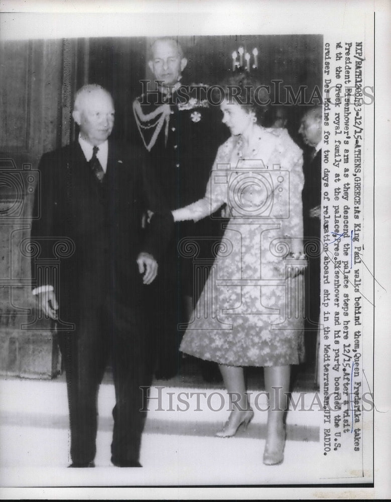 1959 Press Photo King Paul and Queen Frederika of Greece - Historic Images