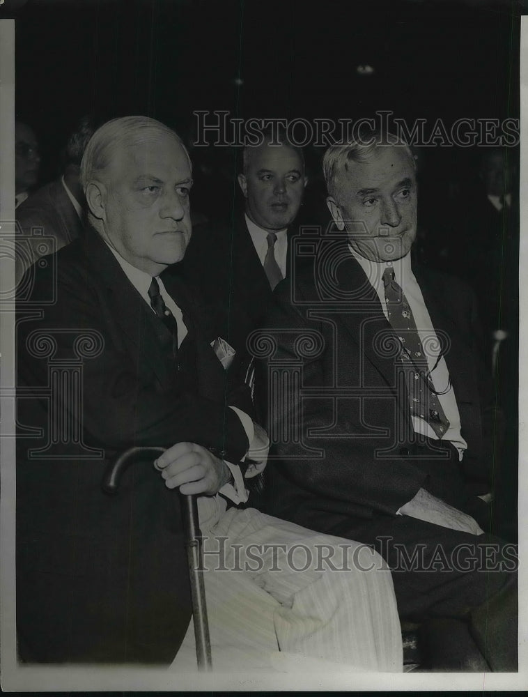 1932 Press Photo A. Mitchell Palmer, Senator Cordell M. Hull - Historic Images
