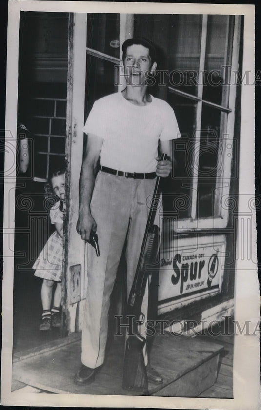 1949 Press Photo Floyd Fritzman Escaped Convict - Historic Images