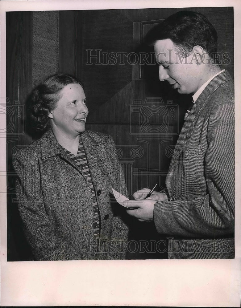 1949 Miss Merle Ford Retired School teacher  - Historic Images