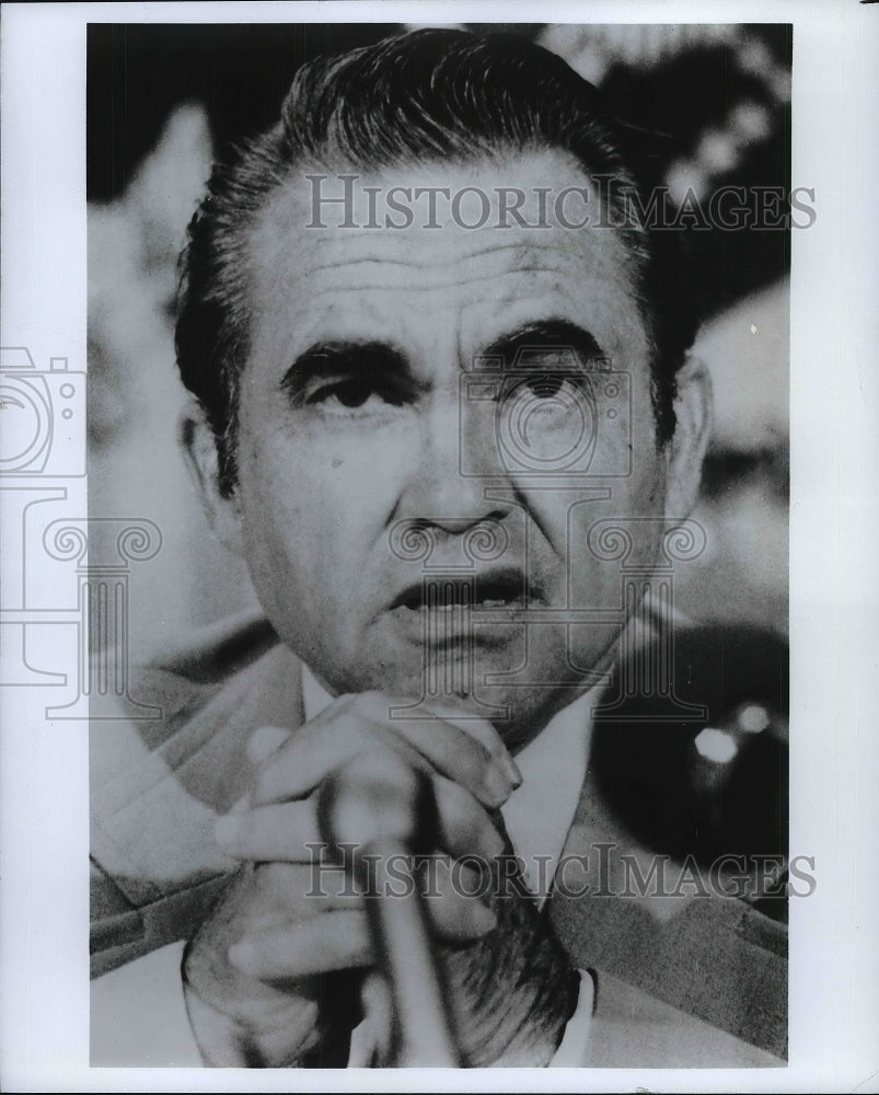 Press Photo George Wallace speaks - Historic Images