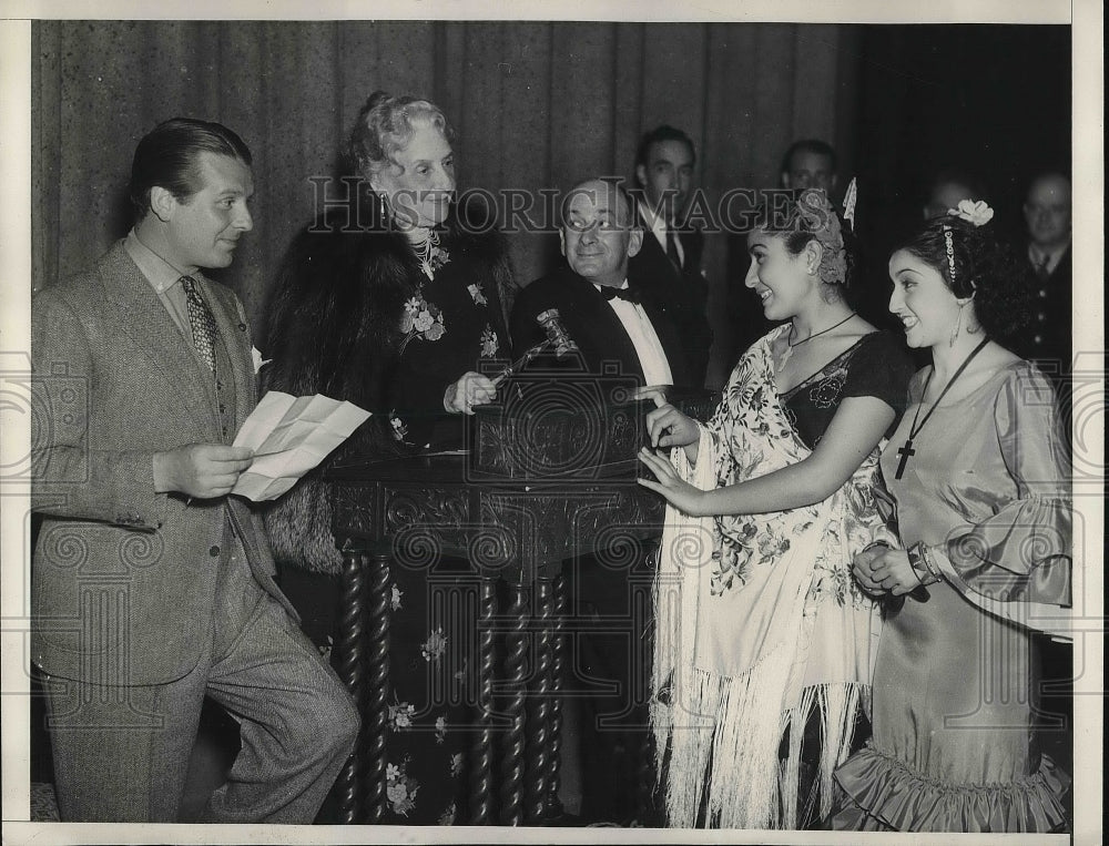 1936 Wally Ford, May Robson, Leon Errol, Armandita Lopez, C. Gomez - Historic Images