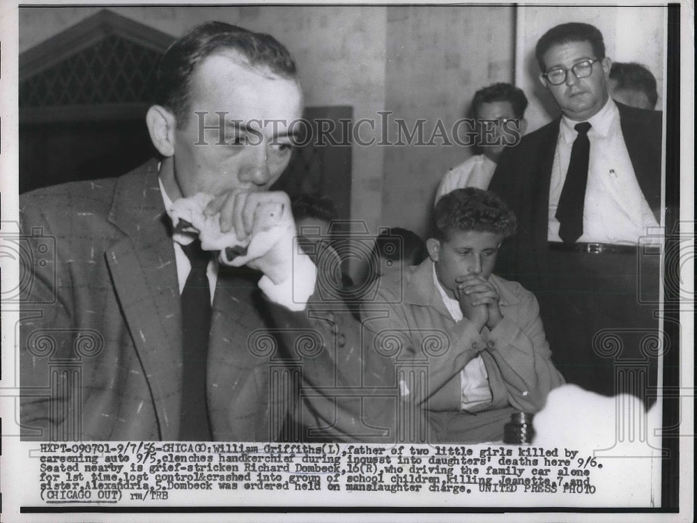 1956 Richard Dombeck Drove lost control of auto killed children - Historic Images