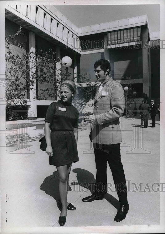 1969 Press Photo Rosalie Klusker Capital National Bank David Blair - Historic Images
