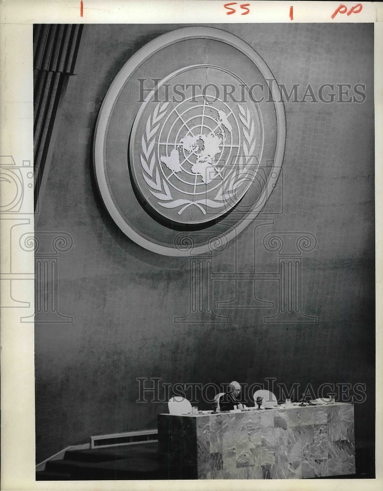 1965 Press Photo Italy Amintore Fanfani United Nations General Assembly - Historic Images