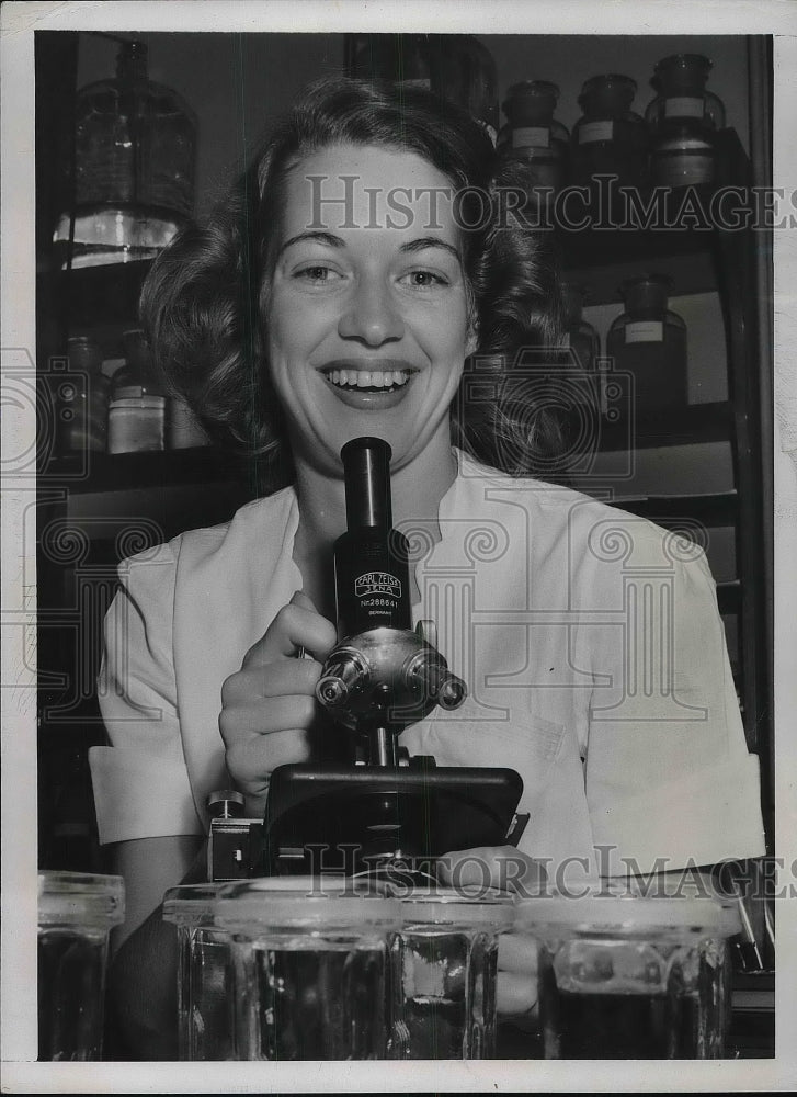 1948 Press Photo Barbara Guido, Growth Hormone Dental Studies on Tooth Decay-Historic Images