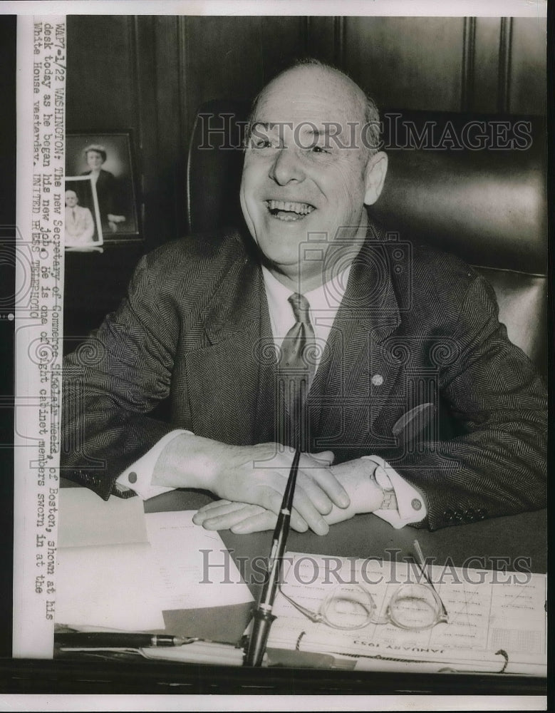 1953 Press Photo Secretary of Commerce Sinclair Weeks - Historic Images