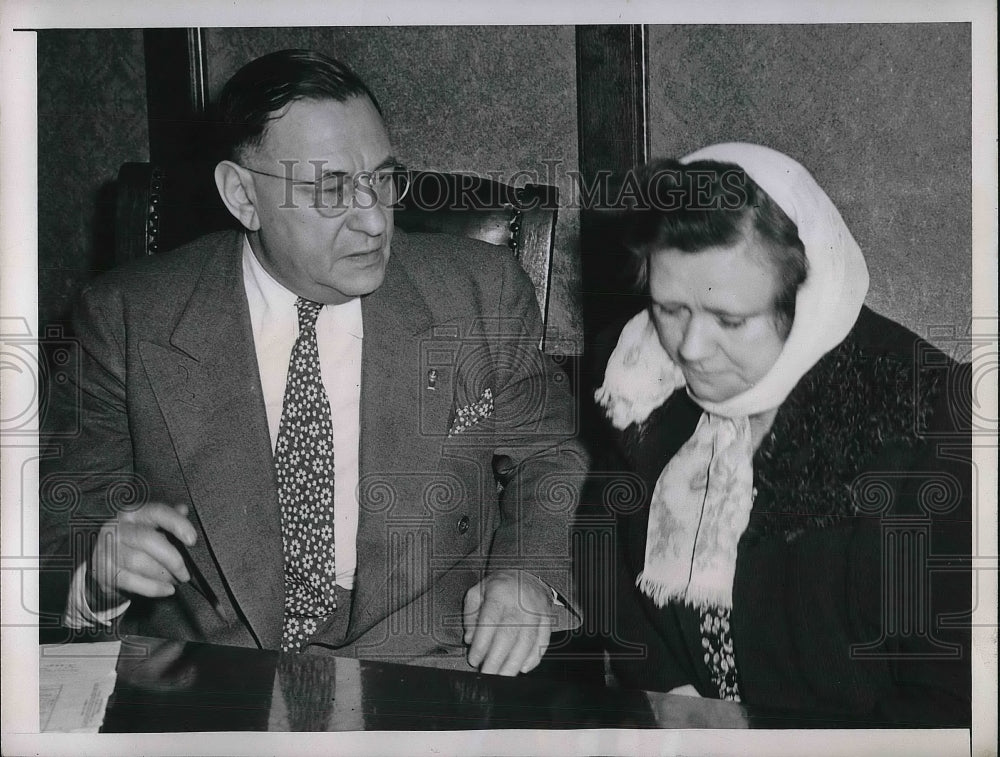 1945 Press Photo AL Brodie Frances Brown Martha Engel Murder Trial