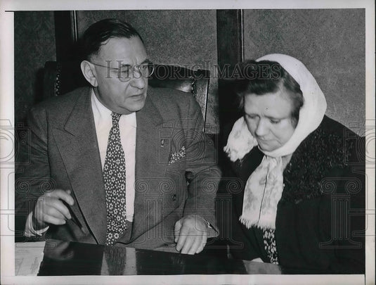 1945 Press Photo AL Brodie Frances Brown Martha Engel Murder Trial Witnesses - Historic Images