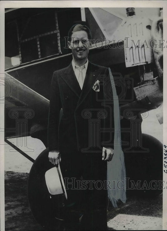 1939 Press Photo Charles Backman Going to Sweden - neb21320 - Historic Images
