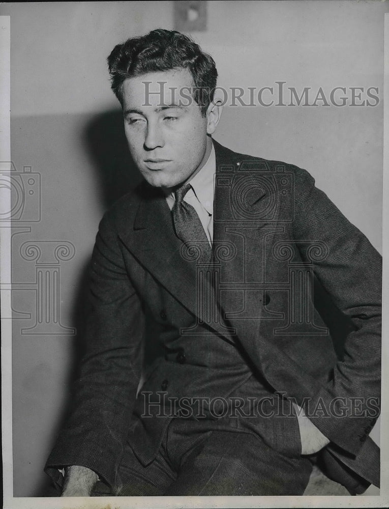 1935 Press Photo Phil Kennamer, Son Of Federal Judge, On Trial For Murder - Historic Images