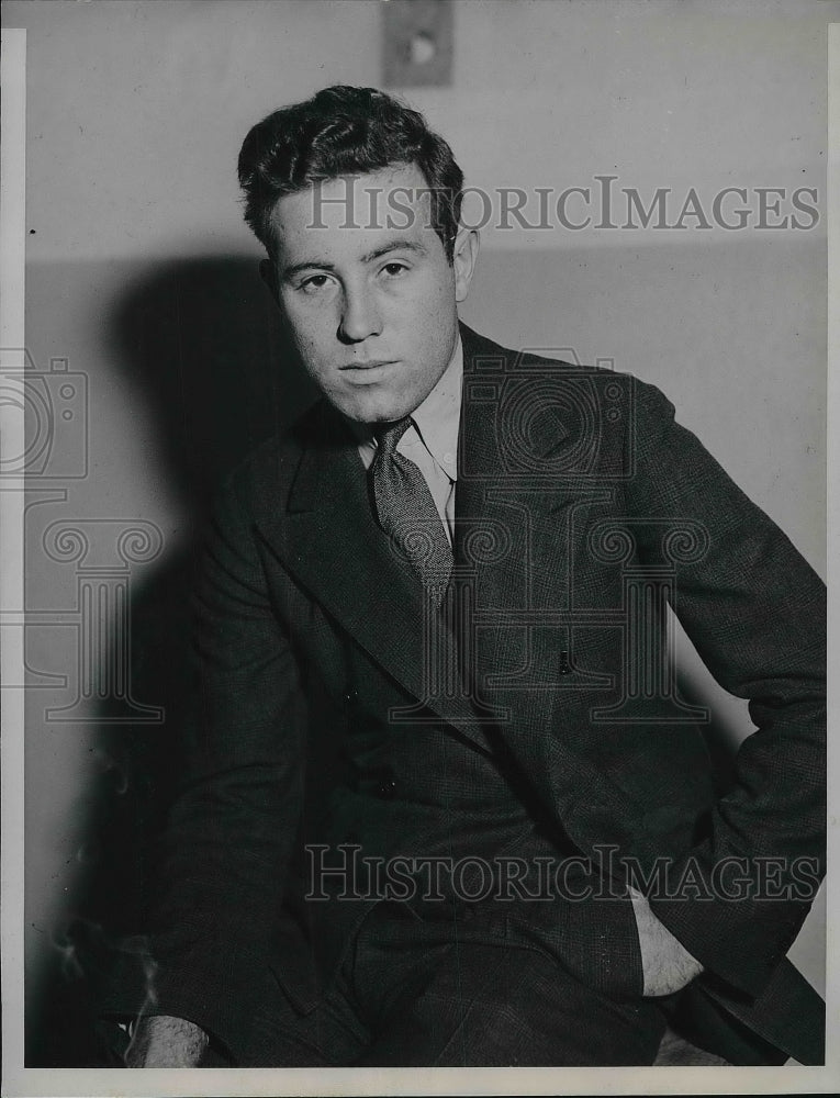 1935 Press Photo Phil Kennamer, Son Of Federal Judge, On Trial For Murder. - Historic Images