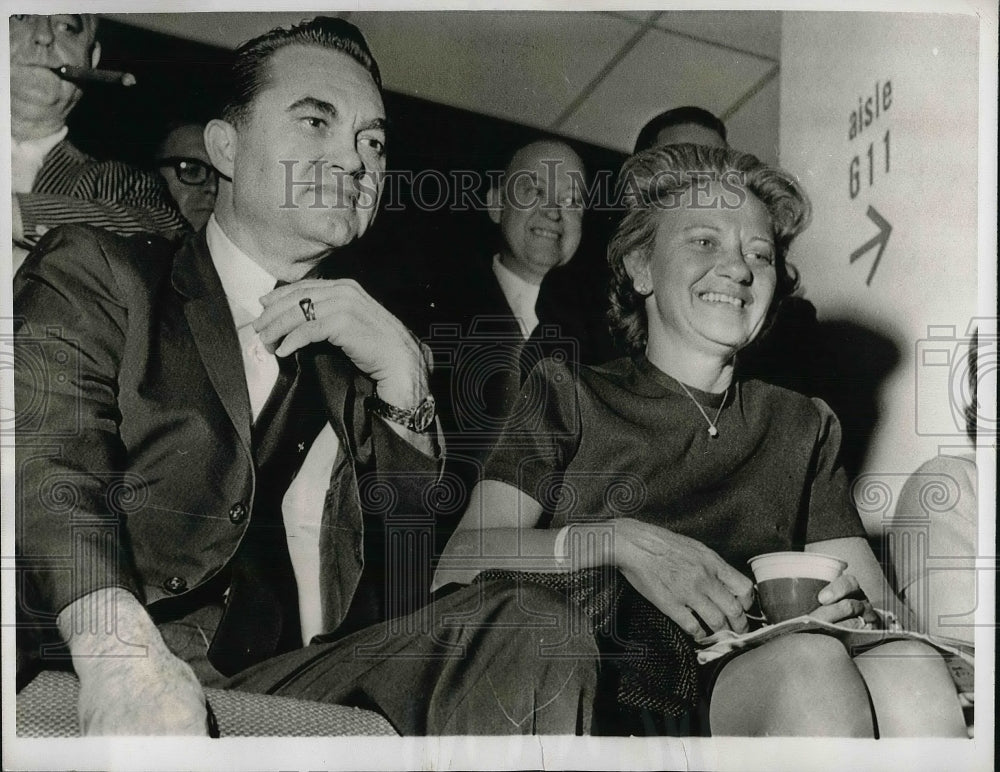 1967 Press Photo Alabama Governor George C Wallace & Mrs Wallace - Historic Images