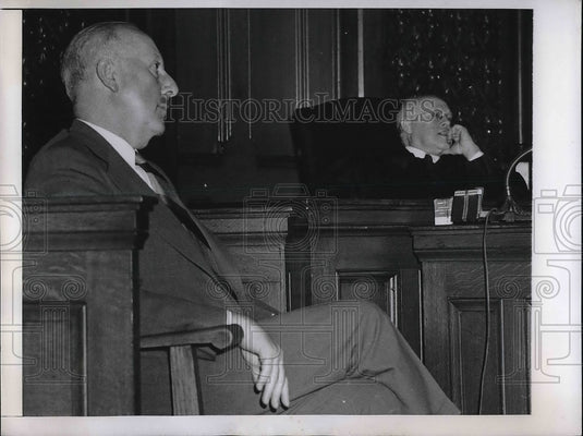 1946 Press Photo Judge James Barrett, Bertram Campbell-Historic Images