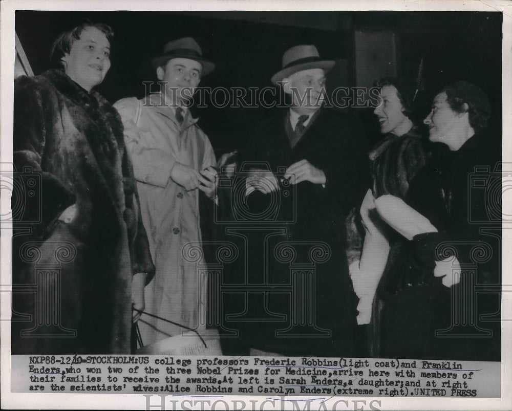 1954 Press Photo Professors Frederic Robbins and Franklin Enders - Historic Images