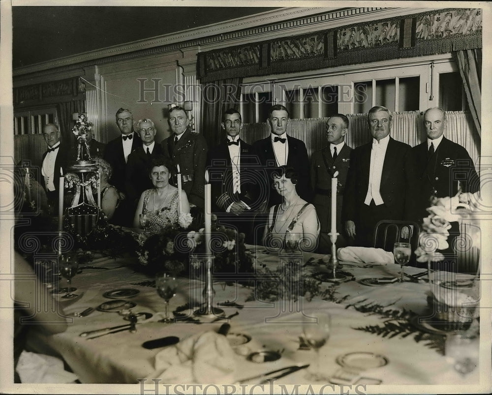 1926 Press Photo Guests At Table Of Vice President Charles Dawes&#39; Dinner Dance - Historic Images