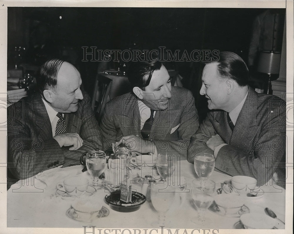 1939 Press Photo Senators Claude Pepper, Alva Adams & Josh Lee - Historic Images