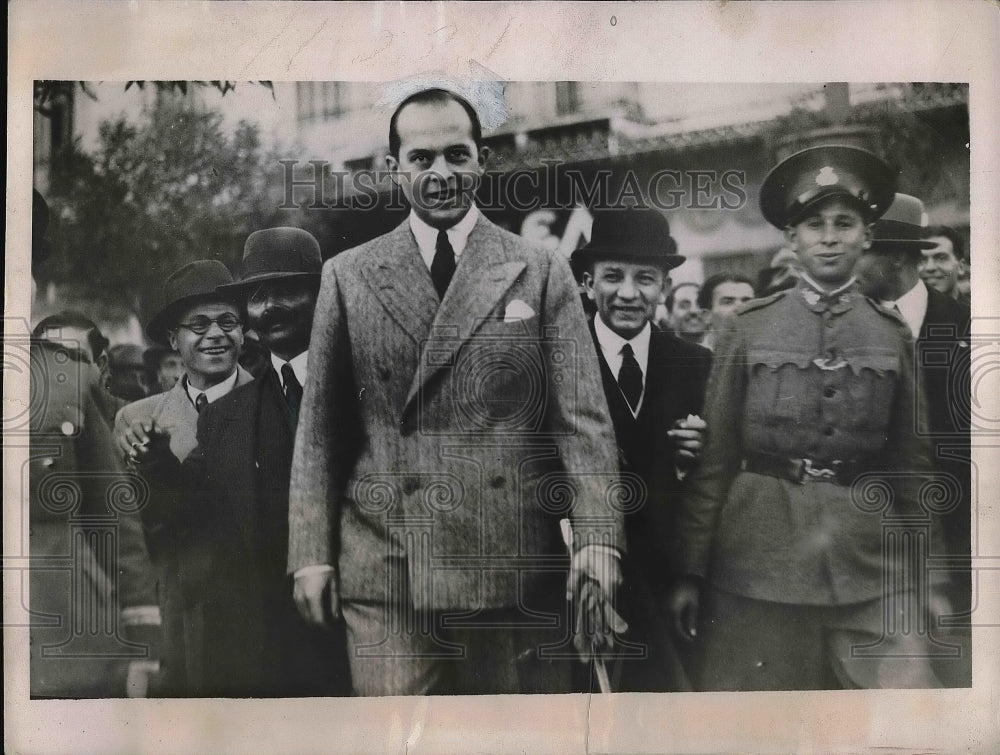 1935 Press Photo Crown Prince Paul of Greece Brother of King George - Historic Images