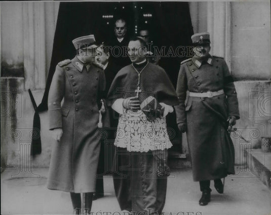 1939 Press Photo Prince Paul Chief Regent Yugoslavia & Bishop of Belgrade - Historic Images