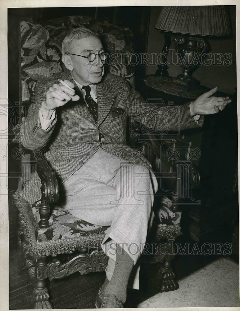 1940 Press Photo Booth Tarkington - Historic Images