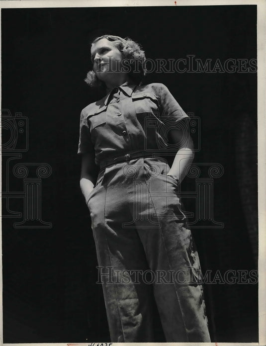 1938 Press Photo Marion Talley NBC Prima Donna in 2 Piece Sport Classic - Historic Images