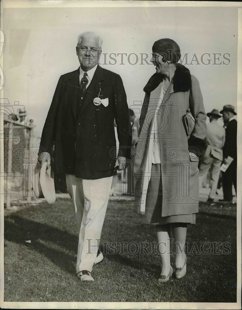 1929 Press Photo Former Attorney General A Mitchell Palmer & Wife - Historic Images