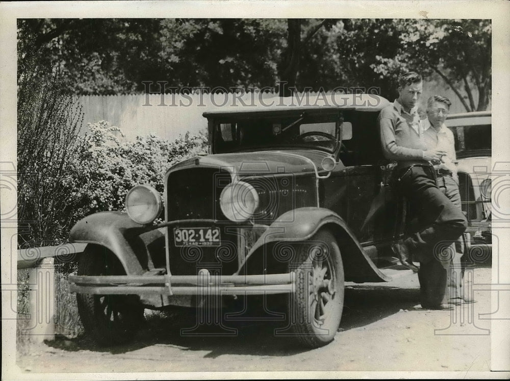 1932 Press Photo Calvin JOnes Pete Crawford Indiapolis Speedway - Historic Images