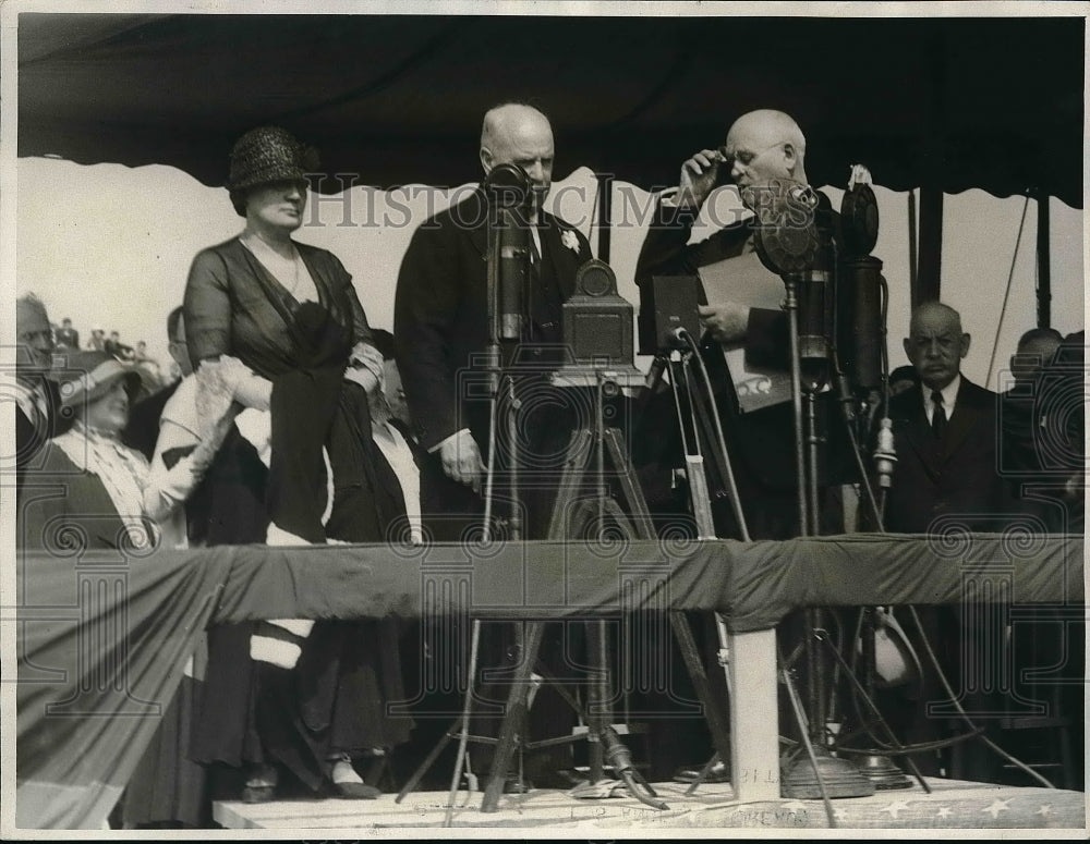 1932 Press Photo Kellogg Ranch in Calif. Mr &amp; Mrs WK Kellogg &amp; Gov James Rolph-Historic Images