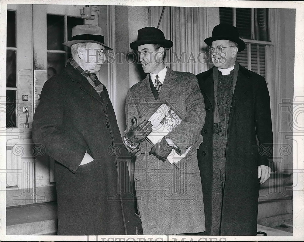 1944 Dr. Rugus JOnes, Mr. Ernest Angell, Rev. Wm. A. Lawrence - Historic Images