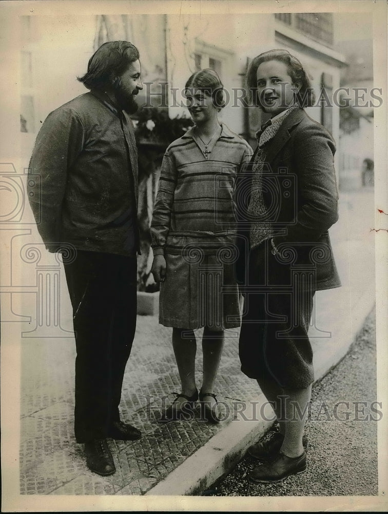 1930 Press Photo Hugo Rutz, Anna Rutz Hans Lang Germany - Historic Images