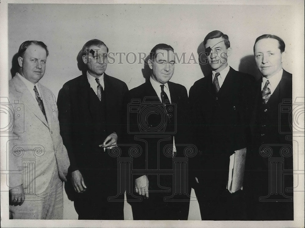 1932 Press Photo Kidnap trial of Geo Reed,Art Taylor, J Pannell in Denver,Colo - Historic Images