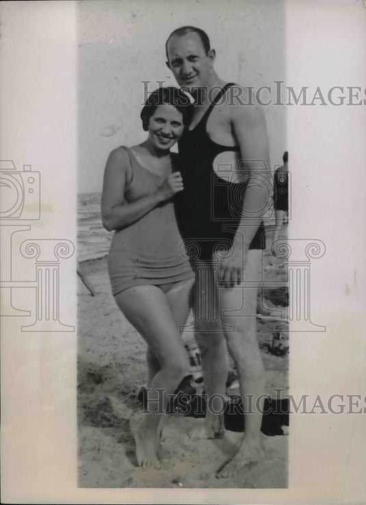 1936 Press Photo Ed Freed & wife Ruth sought in murder of Audrye Vallette - Historic Images