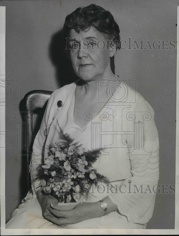 1933 Press Photo Mrs. Ida Wise Smith, National President Christian Temperance-Historic Images