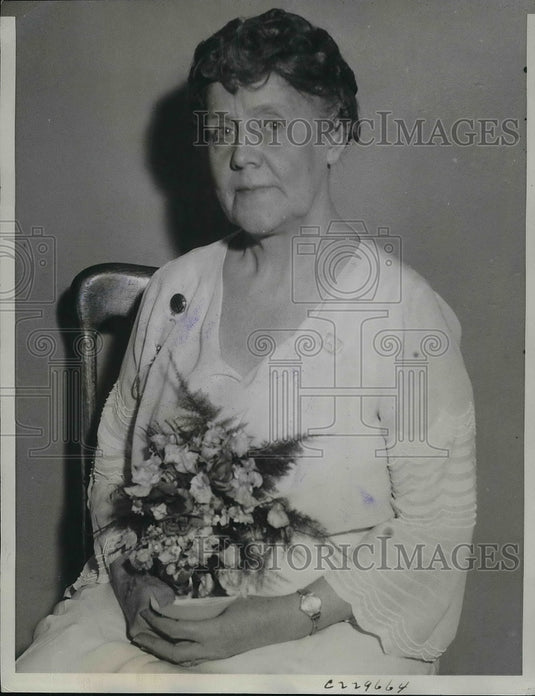 1933 Press Photo President Women's Christian Temperance Mrs. Ida B. Wise Smith - Historic Images