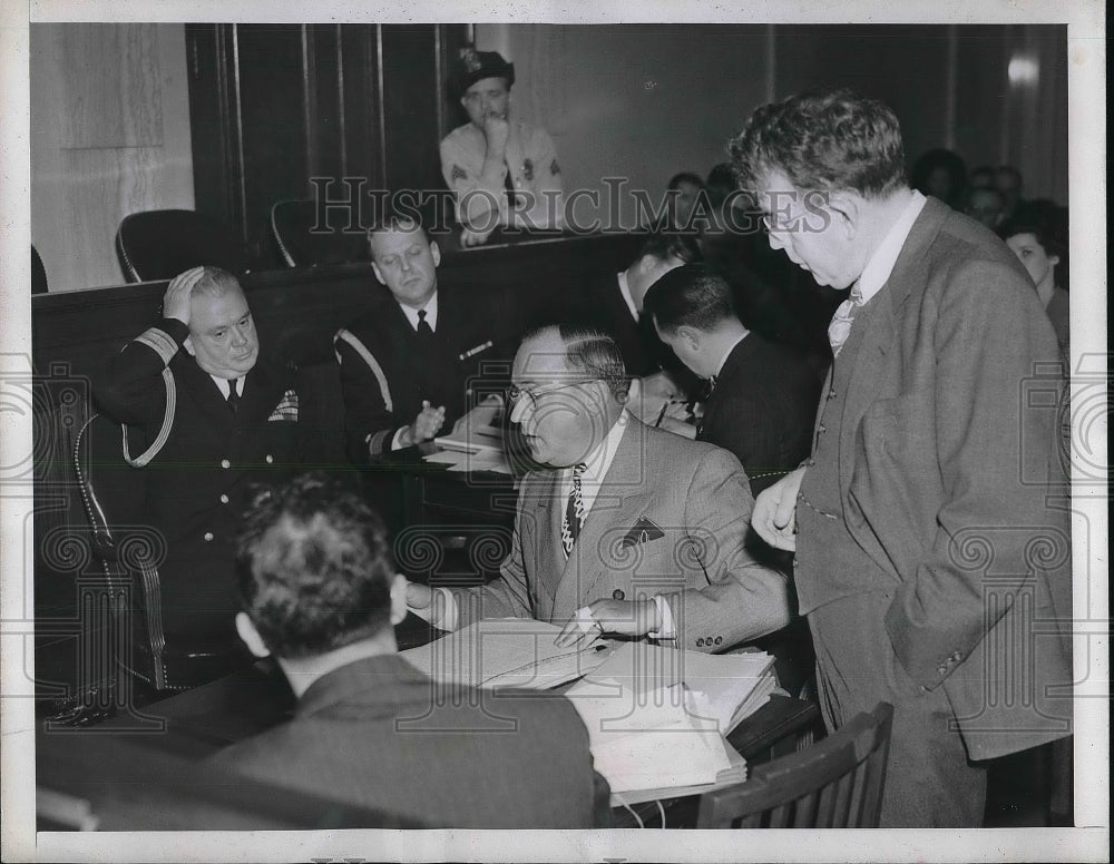 1946 Press Photo Commodore James Vardaman, Sen. Forrest Donnell, F. Bittner, Jr. - Historic Images