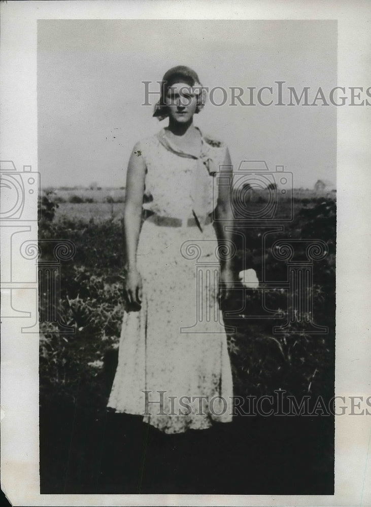 1932 Press Photo Mrs. Capitola Killion, Attempts to Free Owen Stokes From Prison - Historic Images