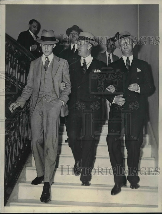 1933 Press Photo Clarence Dillon of Dillon Reed Co & D Dillon,RG Payne - Historic Images