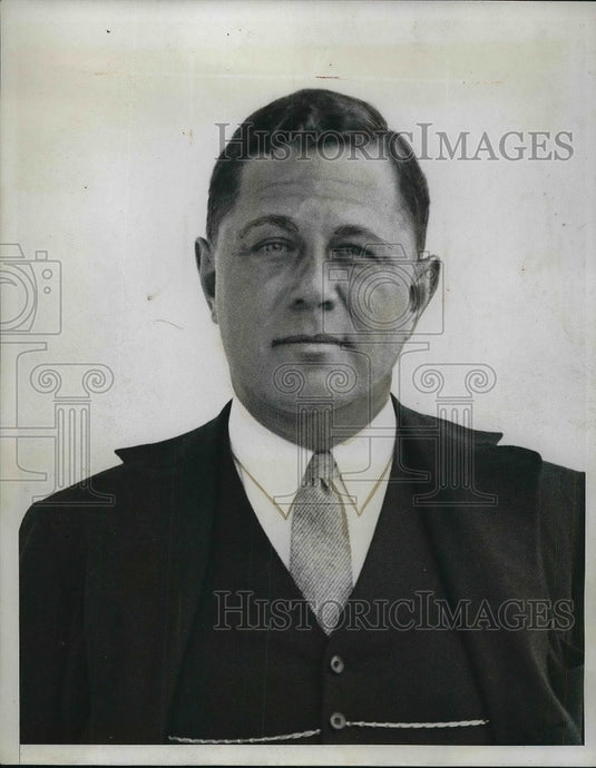 1934 Press Photo Gov of Fed Reserve Bank of NY, George Harrison - Historic Images