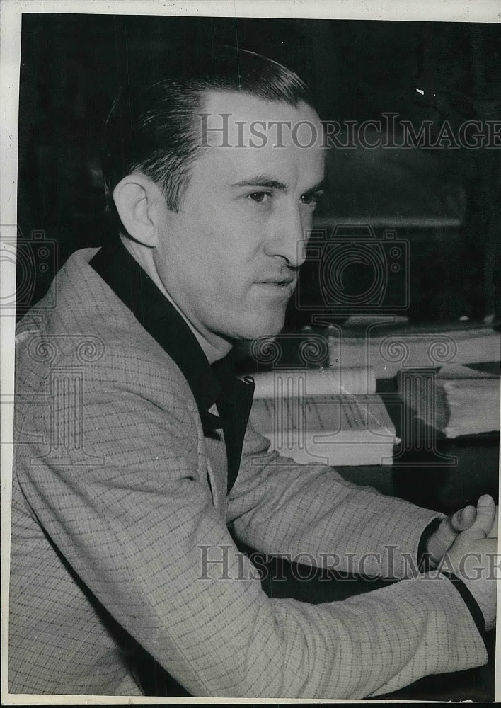 1939 Press Photo Leo Walker, convicted for hold-up &amp; murder - Historic Images